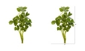 Nearly Natural 10" Clover Artificial Plant, Set of 24